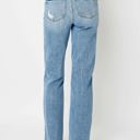  Judy Blue High Waist Heavy Destroy Straight Denim 82470