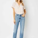  Judy Blue High Waist Heavy Destroy Straight Denim 82470