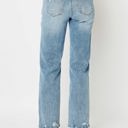  Judy Blue Mid Rise Medium Wash Destroy Straight Denim 88656