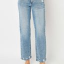  Judy Blue Mid Rise Medium Wash Destroy Straight Denim 88656