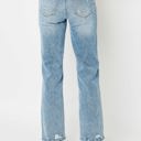  Judy Blue Mid Rise Medium Wash Destroy Straight Denim 88656