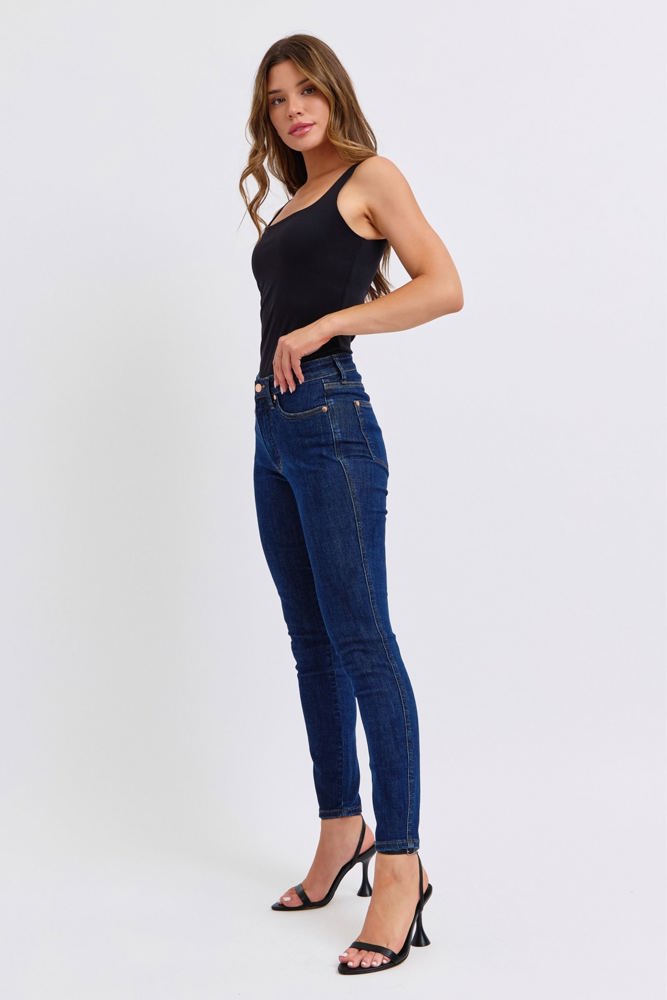 Judy Blue Mid Rise Tummy Control Classic Skinny 88894