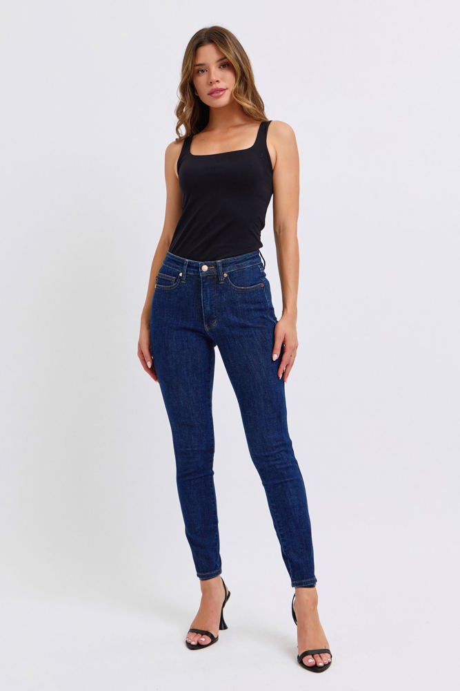 Judy Blue Mid Rise Tummy Control Classic Skinny 88894