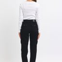  Judy Blue High Waist Cargo Cuff Black Jogger Denim 88910