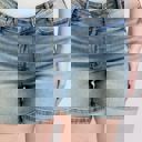  Judy Blue High Waist V Front Vintage Denim Short 150309