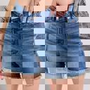  Judy Blue High Waist V Front w/ Shield Pockets Denim Short 15292