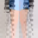  Judy Blue Mid Rise Two Button w/ Destroy Dad Denim Short 152103