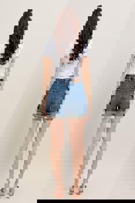 Judy Blue High Waist Jogger Denim Short 150343