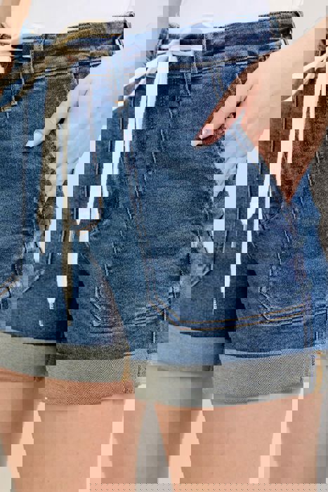Judy Blue High Waist Jogger Denim Short 150343