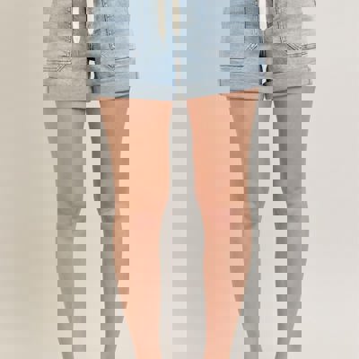 Judy Blue High Waist Cuffed Jogger Denim Short 150344