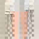  Judy Blue High Waist Cuffed White Jogger Denim Short 150339