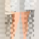  Judy Blue High Waist Cuffed White Jogger Denim Short 150339