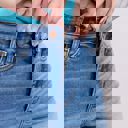  Judy Blue High Rise 2 Button Mid Length Dad Denim Short 15299