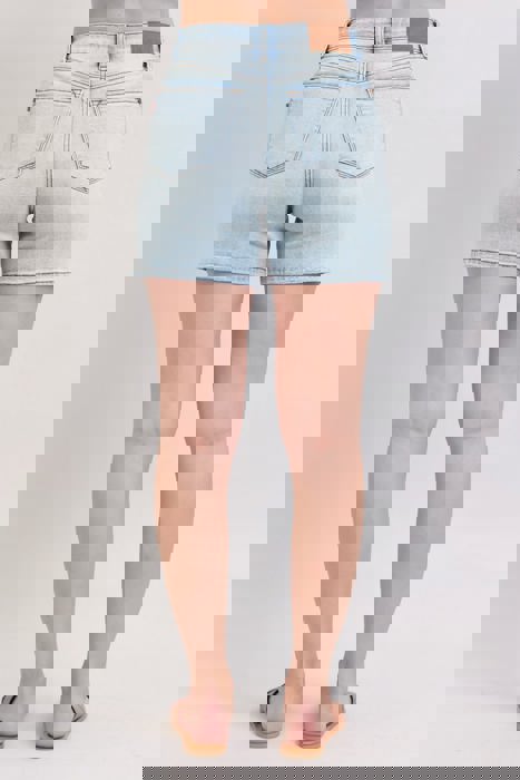 Judy Blue High Rise 2 Button Mid Length Dad Denim Short 152100