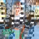  Birdie V Neck Pocket Tee in Black