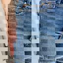  Judy Blue Mid Rise Tummy Control Vintage Wash Release Hem Denim Short 150299