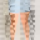  Judy Blue High Waist Mineral Wash Cut-Off Denim Short 150204