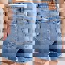  Judy Blue High Waist Vintage Wash Fray Hem Denim Short 152102