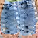  Judy Blue High Waist Stitch Over Destroy Detail Denim Short 15294