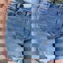 Judy Blue High Waist Stitch Over Destroy Detail Denim Short 15294