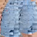  Judy Blue Mid Rise Trouser Denim Short 15289