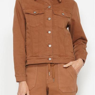 Judy Blue Garment Dyed Camel Jacket 7875