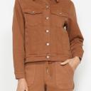  Judy Blue Garment Dyed Camel Jacket 7875