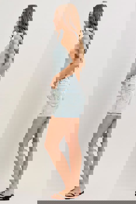 Judy Blue High Waist Rigid Magic Cut Off Denim Short 150380