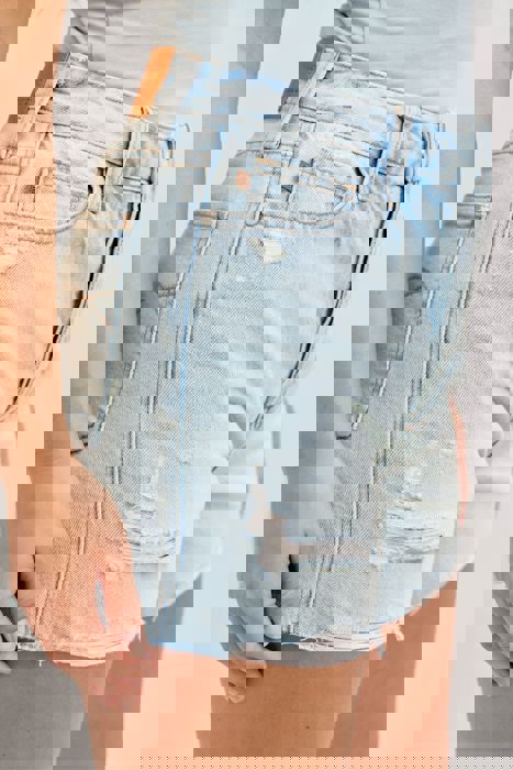 Judy Blue High Waist Rigid Magic Cut Off Denim Short 150380