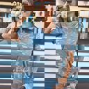  Birdie Soft Style V Neck Pocket Tee in Army Camo