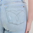  Judy Blue High Waist 90's Back Rip Straight Denim Jeans 82600 - Plus