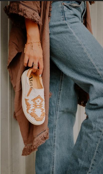 Very G "Marian" Tan Slip On Shoe