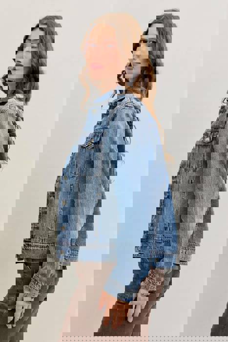 Judy Blue Rigid Magic Boyfriend Denim Jacket 7887