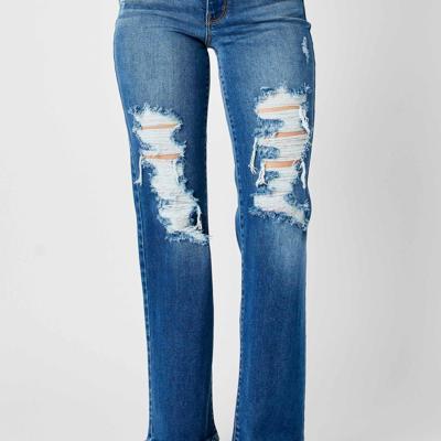 Judy Blue Mid Rise Dad Denim Jeans 82605 - Plus