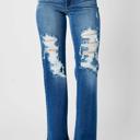  Judy Blue Mid Rise Dad Denim Jeans 82605 - Plus