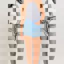  Judy Blue High Waist Rigid Magic Raw Side Seams Denim Short 150368