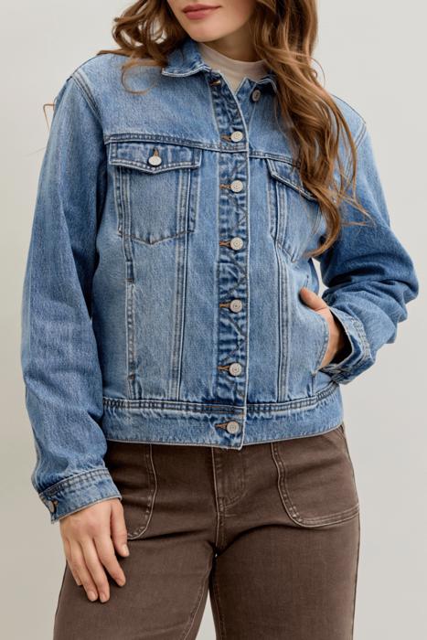 Judy Blue Rigid Magic Boyfriend Denim Jacket 7887