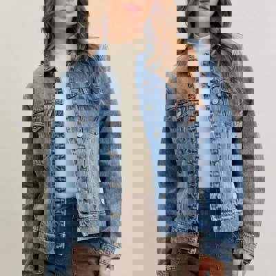 Judy Blue Rigid Magic Boyfriend Denim Jacket 7887