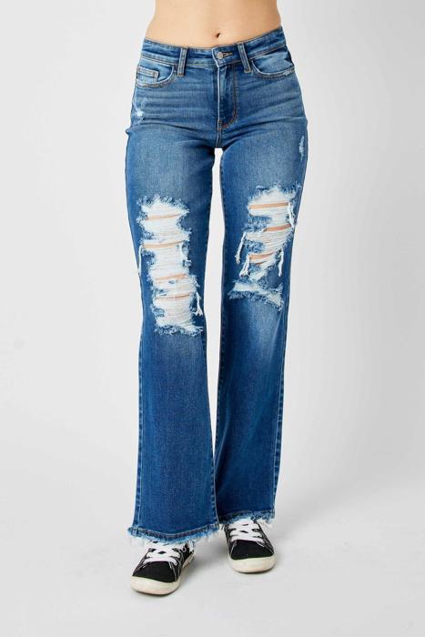 Judy Blue Mid Rise Dad Denim Jeans 82605 - Plus