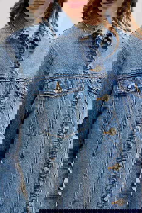 Judy Blue Rigid Magic Boyfriend Denim Jacket 7887