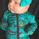  2 Fly Boy's Ranky Roar Zip Up Footie with Dinos, Cowboys & Spaceships