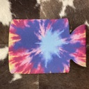  The Swanky Blossom Regular Can Cooler, Blue Tie Dye