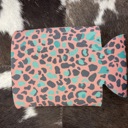  The Swanky Blossom Regular Can Cooler, Peach Leopard