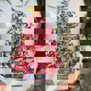  Texas True Threads Callie Ann Stelter Pink Christmas Tree Sweatshirt