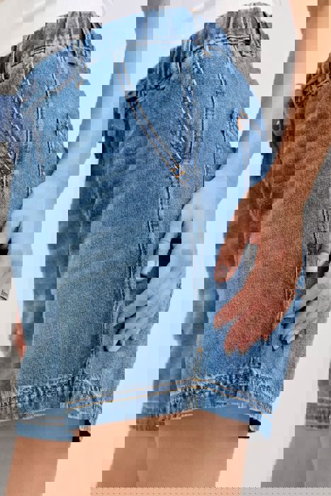 Judy Blue High Waist Featherweight Baggy Denim Short 150352