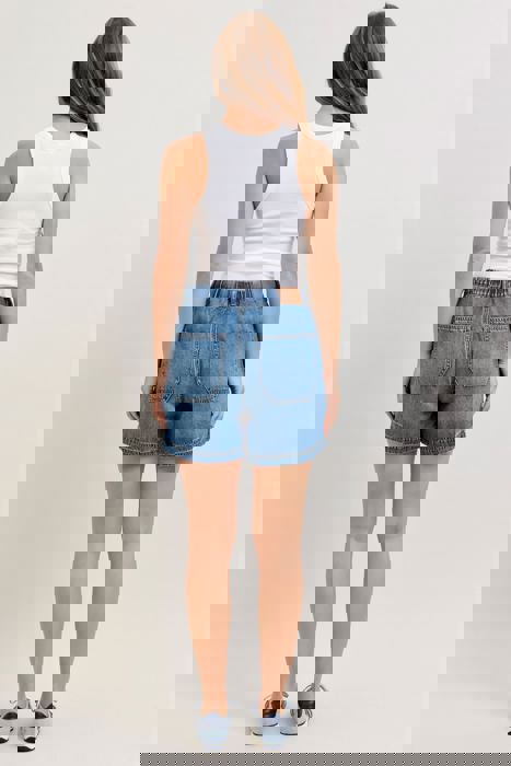 Judy Blue High Waist Featherweight Baggy Denim Short 150352