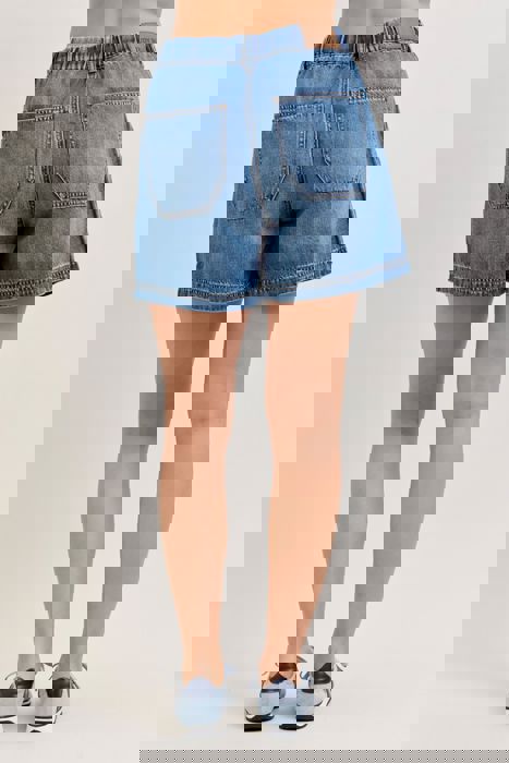 Judy Blue High Waist Featherweight Baggy Denim Short 150352