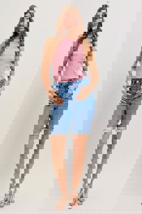 Judy Blue High Waist Bermuda Denim Short 152106