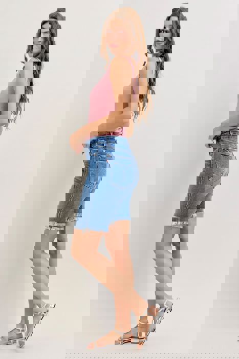 Judy Blue High Waist Bermuda Denim Short 152106