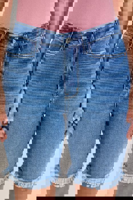 Judy Blue High Waist Bermuda Denim Short 152106